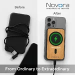 Novora 10000mAh 3-in-1 Magnetic Wireless Power Bank - TA-N007 - Image 2