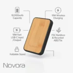 Novora 10000mAh 3-in-1 Magnetic Wireless Power Bank - TA-N007 - Image 6