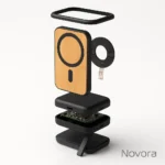 FSC Bamboo 5000mAh Magnetic Wireless Power Bank with Foldable Stand - TA-N005 - Image 7