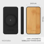 Novora 10000mAh 3-in-1 Magnetic Wireless Power Bank - TA-N007 - Image 7
