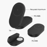 Novora 3-in-1 Foldable Magnetic 15W Wireless Charger - TA-N009 - Image 6