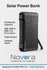 Novora 10000mAh Solar Power Bank - TA-N014 - Image 6