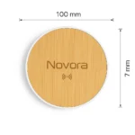 Novora FSC Bamboo 15W Wireless Charging Pad - TA-N016 - Image 5