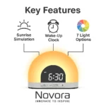 Novora Dual Alarm Sunrise Clock - TR-N029 - Image 5