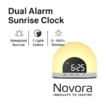 Novora Dual Alarm Sunrise Clock - TR-N029 - Image 4