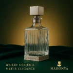 Pewter Whiskey Decanter - Square Crystal - TA-M0019 - Image 2