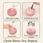 Silicone Brush Cleaning Mats & Holders - TA-KD012 - Image 8