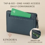 Cactus Leather Wallet with Zip - TA-KD022 - Image 4