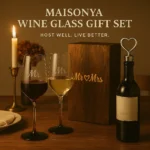 Mr & Mrs Wine Glass Gift Set - TA-M0005 - Image 4