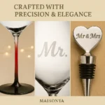 Mr & Mrs Wine Glass Gift Set - TA-M0005 - Image 5