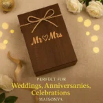 Mr & Mrs Wine Glass Gift Set - TA-M0005 - Image 3