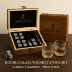 Double Glass Whiskey Stone Set - TA-M0008