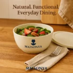 Bamboo Fiber Bowl with Lid - TA-M0018 - Image 2