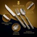 Pewter Classic Flatware Set - TA-M0023 - Image 6