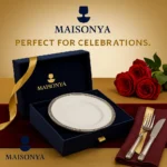 Pewter Rimmed Porcelain Plate - TA-M0024 - Image 8