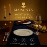 Pewter Rimmed Porcelain Plate - TA-M0024 - Image 3