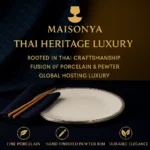 Pewter Rimmed Porcelain Plate - TA-M0024 - Image 10