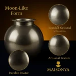 Pewter Moon Shaped Vase - TA-M0027 - Image 9