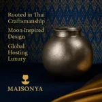 Pewter Moon Shaped Vase - TA-M0027 - Image 3