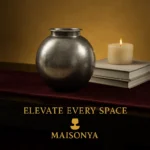 Pewter Moon Shaped Vase - TA-M0027 - Image 4