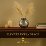 Pewter Moon Shaped Vase - TA-M0027 - Image 5