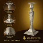 Pewter Candle Holder - Celise - TA-M0030 - Image 7