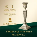 Pewter Candle Holder - Celise - TA-M0030 - Image 9