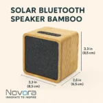 Solar Bluetooth Speaker Bamboo - TA-N019 - Image 9