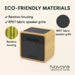 Solar Bluetooth Speaker Bamboo - TA-N019 - Image 10