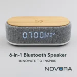 6-in-1 Bluetooth Speaker Bamboo and RPET - TA-N020