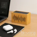 Solar Bamboo Wireless Speaker - TA-N032 - Image 4