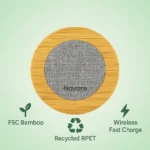 Bamboo RPET Wireless Charger - TA-N033 - Image 7