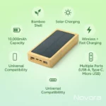 Bamboo Solar Power Bank - TA-N036 - Image 6