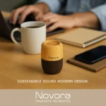 Coffee Fiber Wireless Charger Alarm Clock - TA-N043 - Image 2