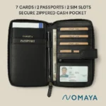 Cactus Leather RFID Travel Wallet - TA-NM-009 - Image 3