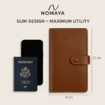 Cactus Leather Passport & Card Wallet - TA-NM-010 - Image 6