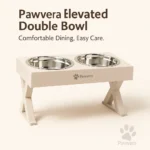 Pet Feeder Elevated Double Bowl - Stainless Steel - TA-PV017 - Image 15