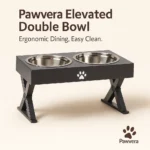 Pet Feeder Elevated Double Bowl - Stainless Steel - TA-PV017