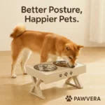 Pet Feeder Elevated Double Bowl - Stainless Steel - TA-PV017 - Image 4