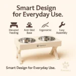 Pet Feeder Elevated Double Bowl - Stainless Steel - TA-PV017 - Image 12