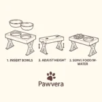 Pet Feeder Elevated Double Bowl - Stainless Steel - TA-PV017 - Image 11