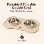Portable Foldable Silicone Double Bowl - TA-PV019