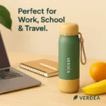 Water Bottle with Silicone Straw Lid - TA-VR-0017 - Image 4