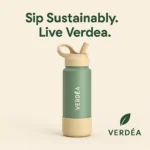 Water Bottle with Silicone Straw Lid - TA-VR-0017